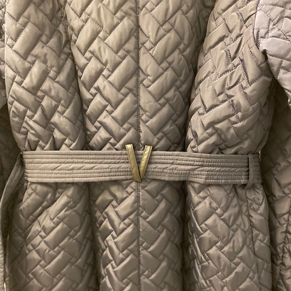 Cole Haan Signature Quilted Zip Front Coat - Picture 4 of 9